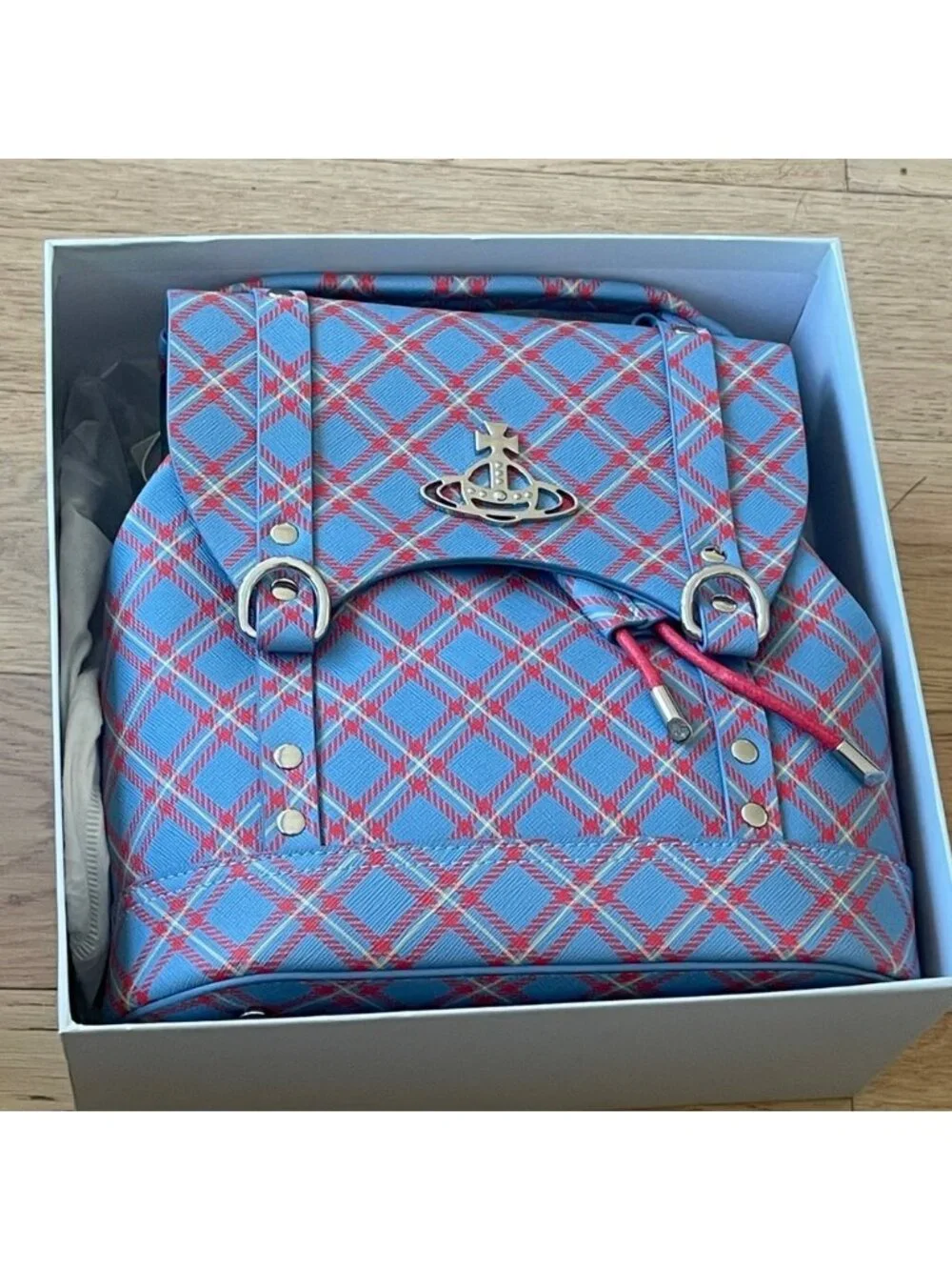 Vivienne Westwood Blue and Pink Men's Backpack